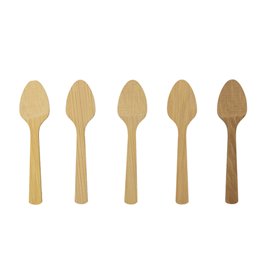 Appetizer Spoons for Catering Bamboo 9 cm (100 Units)