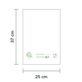 Roll of Plastic Bags Home Compost “Classic” 25x37cm 12µm (3.000 Units)