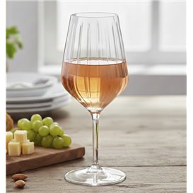 Flute Glass Low Foot "Kaleido" Tritan 470 ml (6 Units)