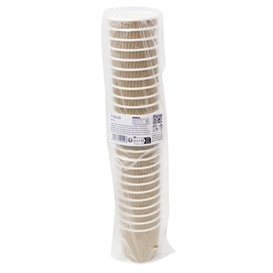 Ripple Wall Kraft Paper Cup Double Wall 4Oz/120ml Ø6,2cm (500 Units)
