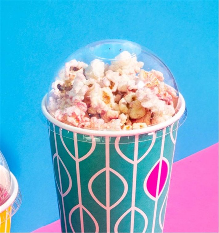 PLA dome lid Series 96 no hole for cold drinks and desserts