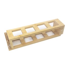 Bamboo Holder for "Diamond" Cones 29x7x6 cm (2 Units)