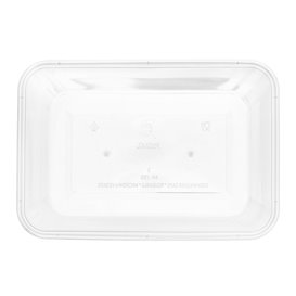 Rectangular Transparent PP Plastic Container 750ml 17,6x12,4x6cm (50 Units)