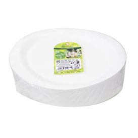 Reusable Rigid Plate PP Flat White "Cocktail" 18,5 cm (500 Units)