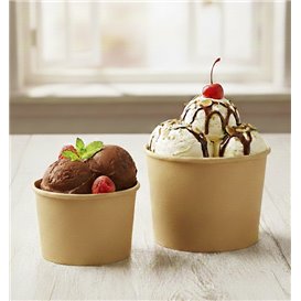 Kraft Paper Ice Cream Container 8Oz/220ml (1.000 Units)