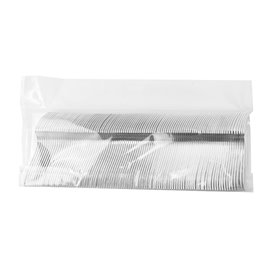 Mini fork de Plastic PS Metallic 100 mm (100 Units)