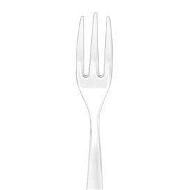 Reusable Transparent PS Mini Fork 10cm (100 Units)