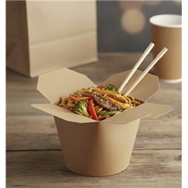 Paper Take-Out Container Kraft 26Oz/780ml (50 Units)