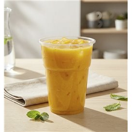 Transparent PLA Compostable Cup "NaturGo" 570ml (50 Units)