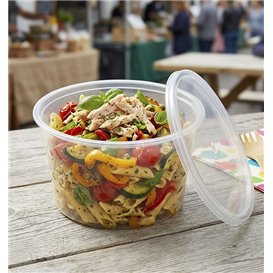 Transparent PP Lid for Round Container Ø12,2cm (500 Units)