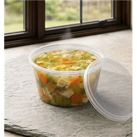 Transparent PP Lid for Round Container Ø12,2cm (50 Units)