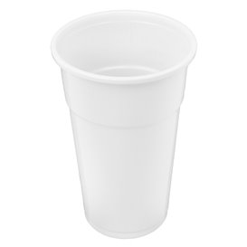 White Reusable PP Plastic Cup 330ml (1250 Units)