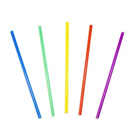 Plastic Straw for Mojito PS Straight Mixed Colors Ø0,6cm 13cm (2000 Units)