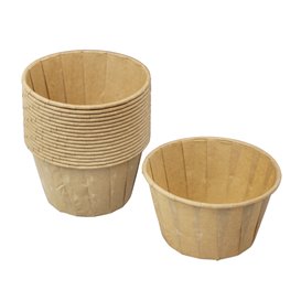 Kraft Pleated Paper Bowl of 100ml 3Oz (250 Units)