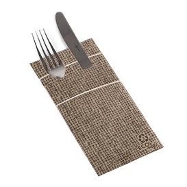 Cutlery Napkin Fold 40x40cm Burlap (960 units)