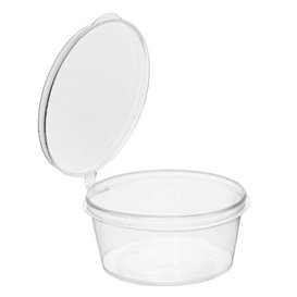 Round PP Sauce Container with Hinged Lid 30ml  (1000 Units)