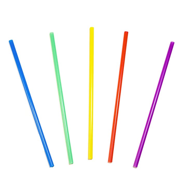 Reusable Straight PP Straws Colors Ø6mm 20cm (3150 Units)