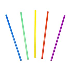 Reusable Straight PP Straws Colors Ø6mm 20cm (50 Units)