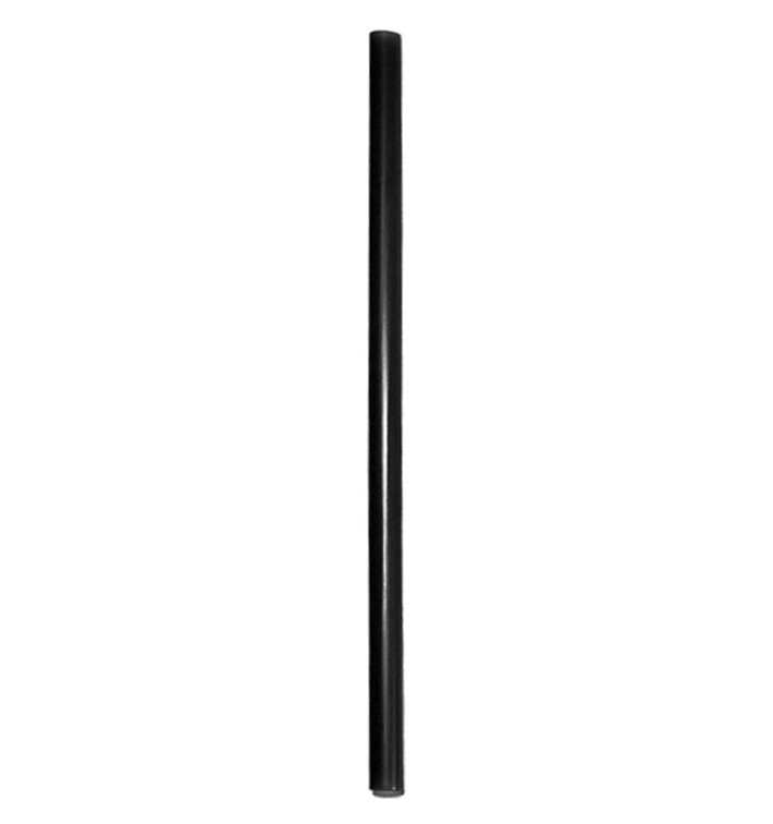 Reusable Straight PP Black Straws Ø8mm 20cm (4000 Units)