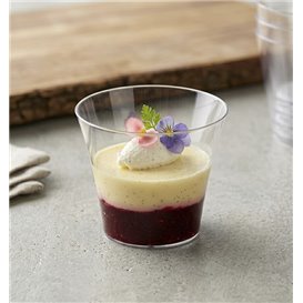 Plastic Tasting Cup PS "Bloom" Clear 75 ml (25 Units)