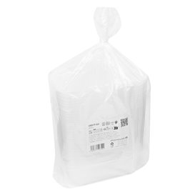 Transparent PP Plastic Rectangular Container 1.500ml 20,4x15,3cm (50 Units)