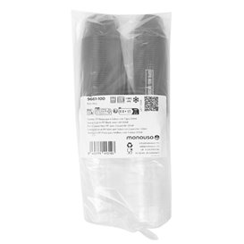 Black PP Sauce Container with Lid 4Oz/120ml (1000 Units)