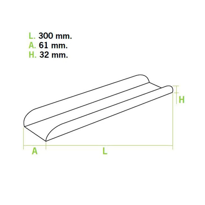 Paper Baguette Tray 30x6,1x3,2 (100 Units)