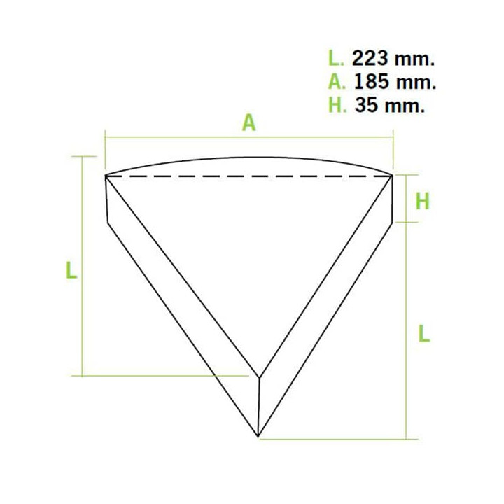 Corrugated Pizza Slice Box Kraft Takeaway (350 Units)