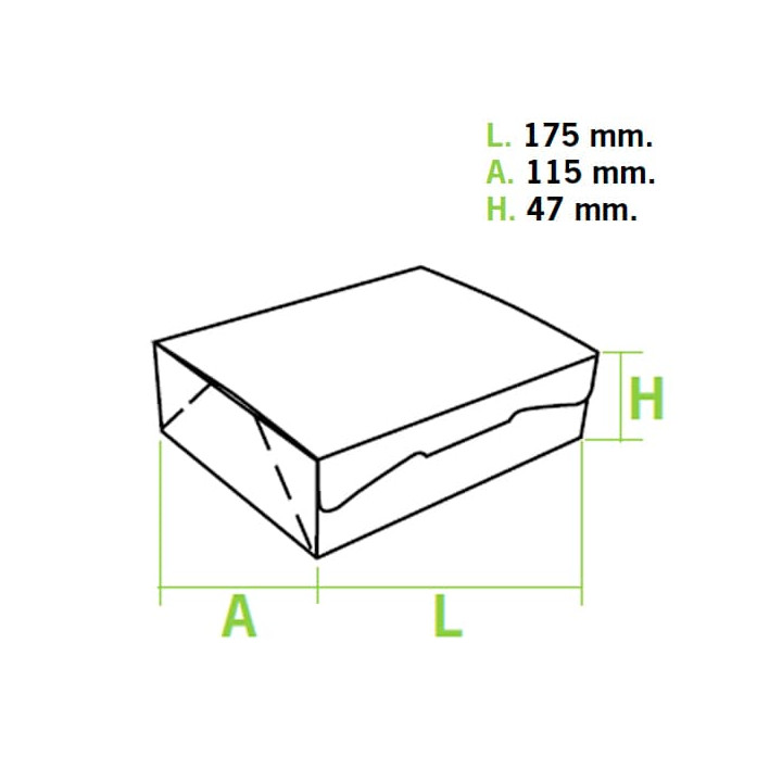 Paper Bakery Box Pink 17,5x11,5x4,7cm 250g (360 Units)