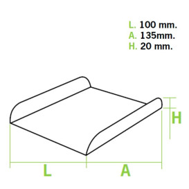 Paper Tray Waffles Pink 13,5x10cm (1500 Units)