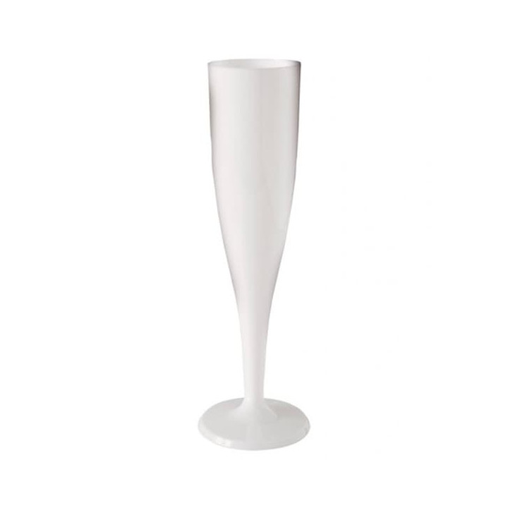 Plastic Flute Sparkling Wine White 115ml 1P (6 Units)