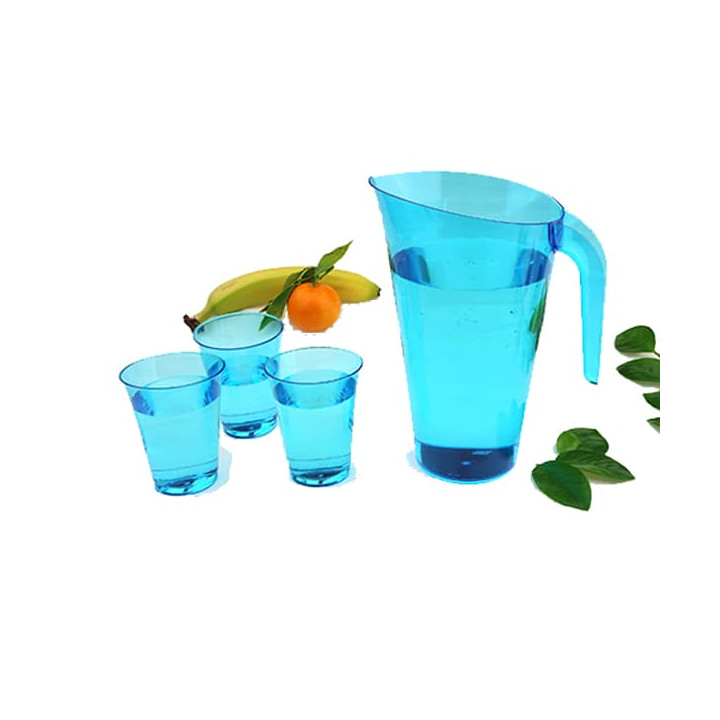 Plastic Jar PS Reusable Turquoise 1.500 ml  (1 Unit)