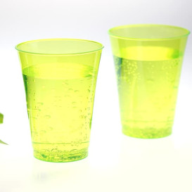 Plastic Cup PS Injection Moulding Green 230 ml (150 Units)