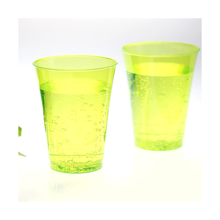 Plastic Cup PS Injection Moulding Green 230 ml (10 Units) 