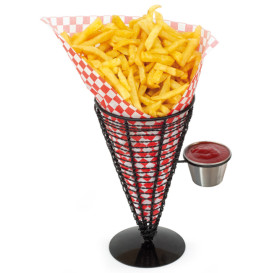 Serving Basket Containers Steel 1 Cup Ø12,8x18cm (1 Unit) 