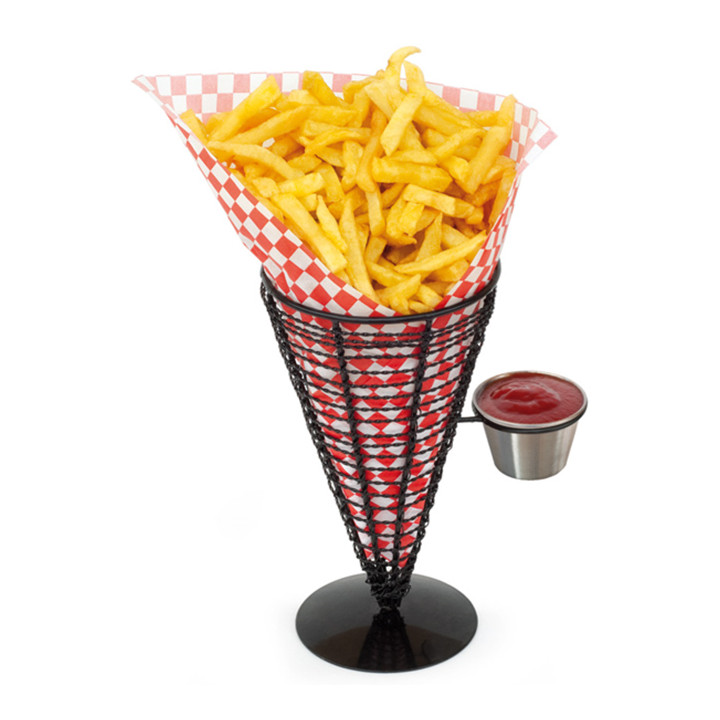 Serving Basket Containers Steel 1 Cup Ø12,8x18cm (6 Units)