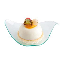 Plastic Tasting Plate PS Triangular shape Water Green 8cm (720 Units)