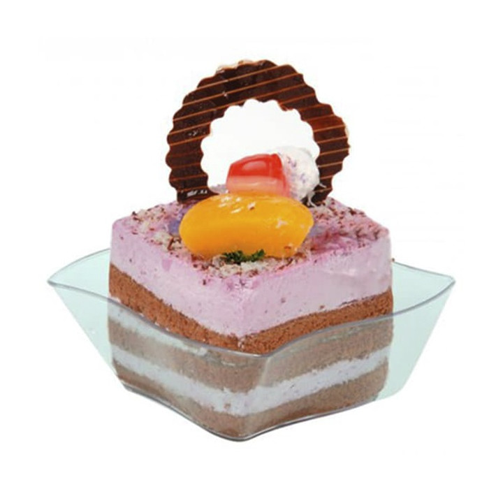 Tasting Plastic Bowl PS "Ondas" Water Green 9x9x3,5cm (600 Units)