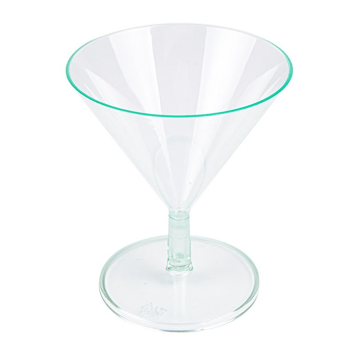 Plastic Glass Water Green 65ml 