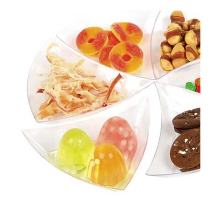 Tasting Sauce Bowl PS Triangle Shape Water Green 12,5x12x2cm (12 Uts)