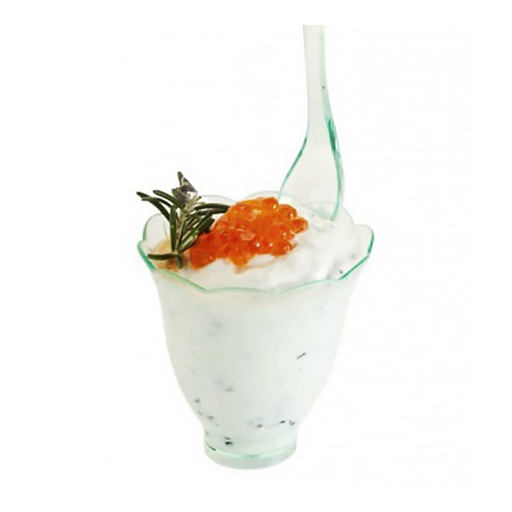 Plastic Tasting Cup PS "Pétalo" Water Green 6,2cm 70ml (288 Units)
