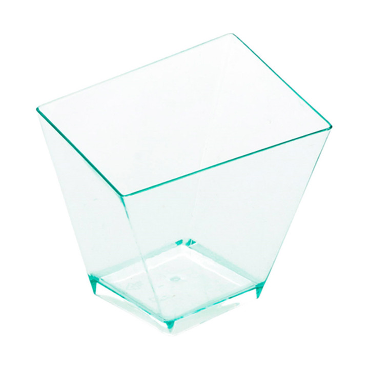 Plastic Tasting Cup PS "Irregular" Water Green 5,6x5,6cm 