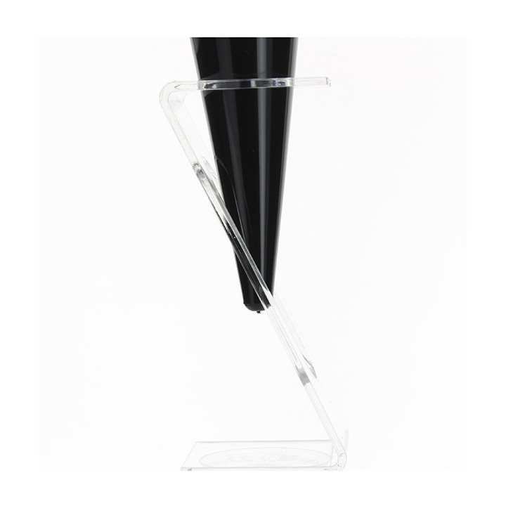 Plastic Flute "Cono" Sparkling Wine Black 100ml (24 Units)