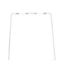 Plastic Flute Stand 2 Slots Clear (2 Units)
