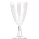 Plastic Glass Water or Wine Removable Stem 140ml 
