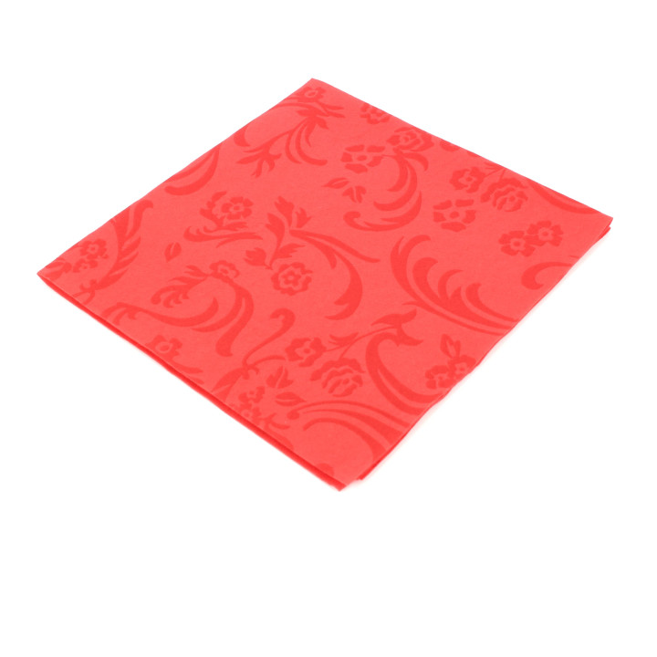 Airlaid Napkins "Damascato" Red 40x40cm (1000 Units)