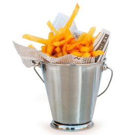 Serving Bucket Steel Ø12x12cm (6 Units)