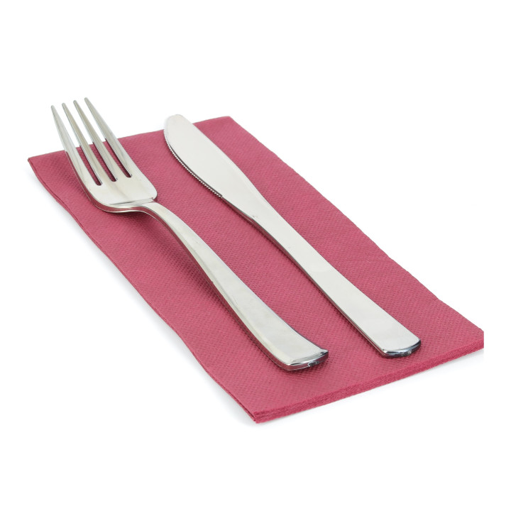 Paper Napkin Double Point Burgundy 1/8 40x40cm 
