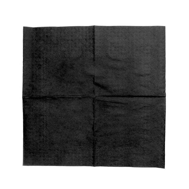 Paper Napkin Black 20x20cm 2C (100 Units)  