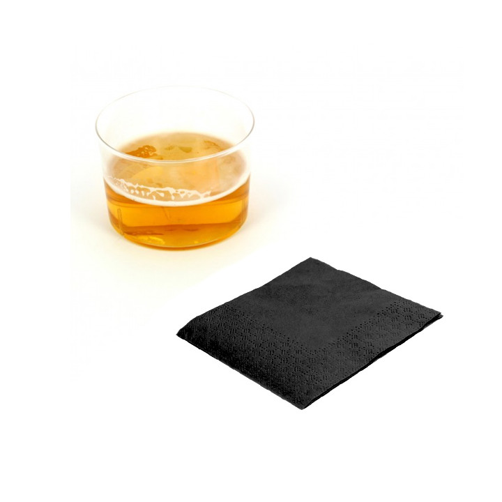 Paper Napkin Black 20x20cm 2C (100 Units)  